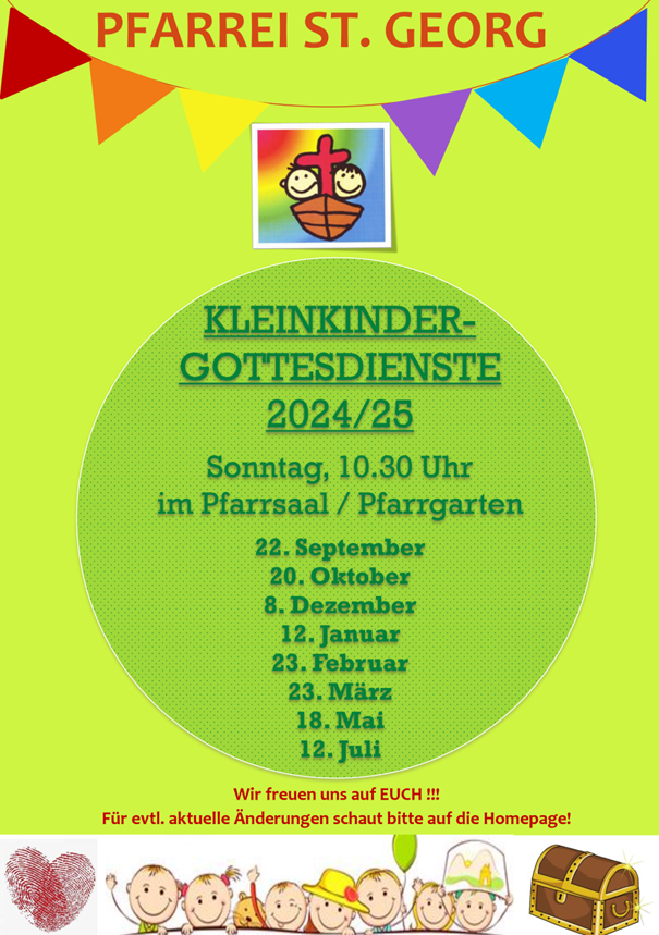 Kleinkindergottesdienst Jahresplakat 23 24