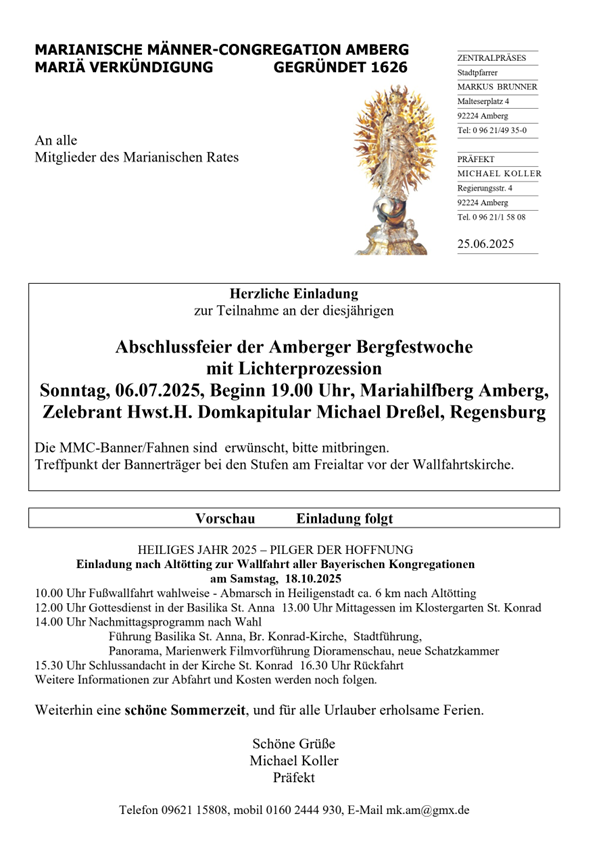 MMC Lichterprozession Bergfest
