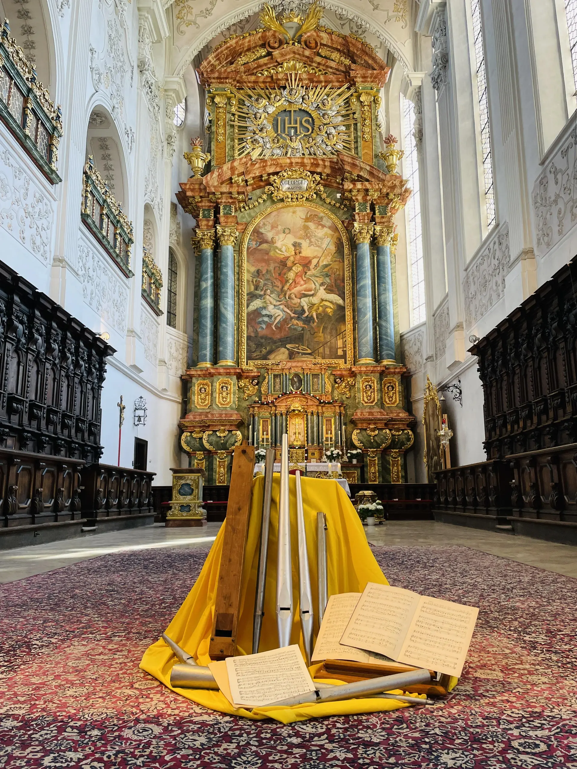Orgelpfeifen Altar