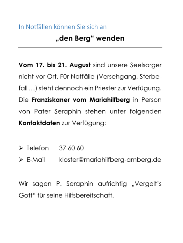 Einkehrtag 18.02.2024